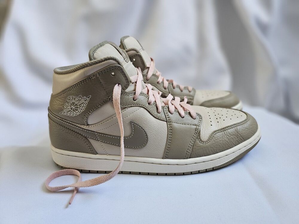 Air Jordan 1 Mid Legend Light Brown Khaki Phantom Men’s Size 11